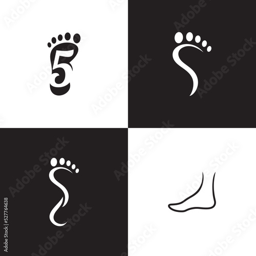 foot therapy logo design, foot therapy vector design, foot health logo design, foot therapy logo set, foot health vector logo set