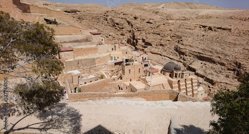 Marsaba monastery in the desert of Palestine. photo