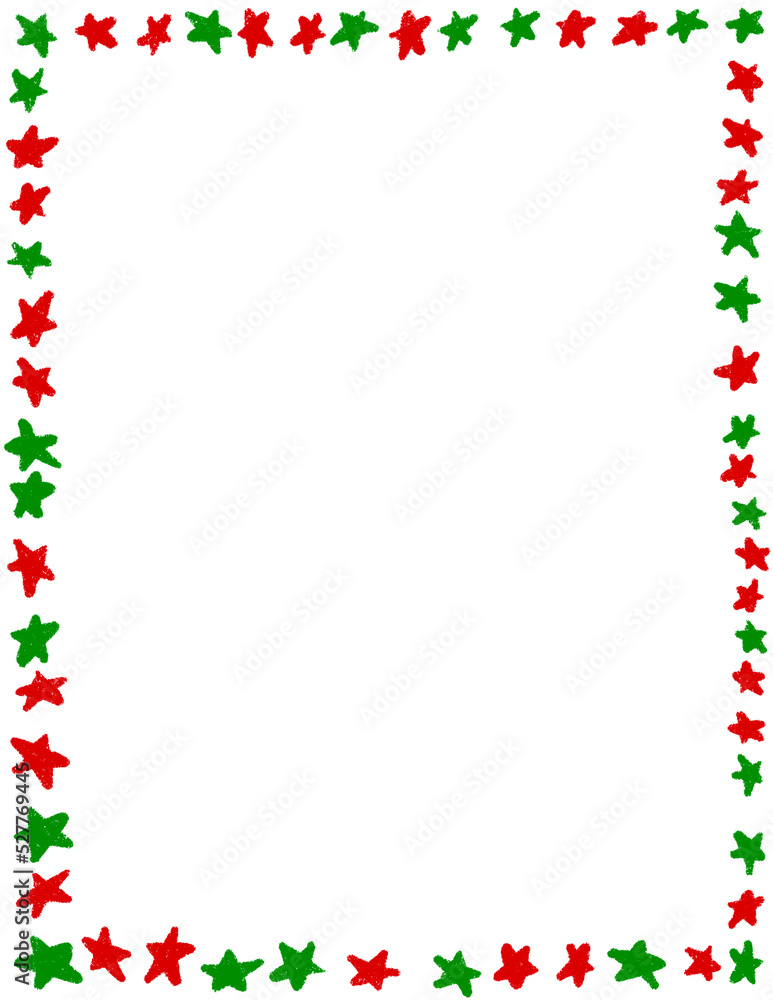 Hand drawn Christmas frame with red green traditional ornaments and empty copyspace. December winter xmas decoration border, season holiday decor edge design, simple minimalist style Hand drawn Christmas frame with red green traditional ornaments and empty copyspace. December winter xmas decoration border, season holiday decor edge design, simple minimalist style