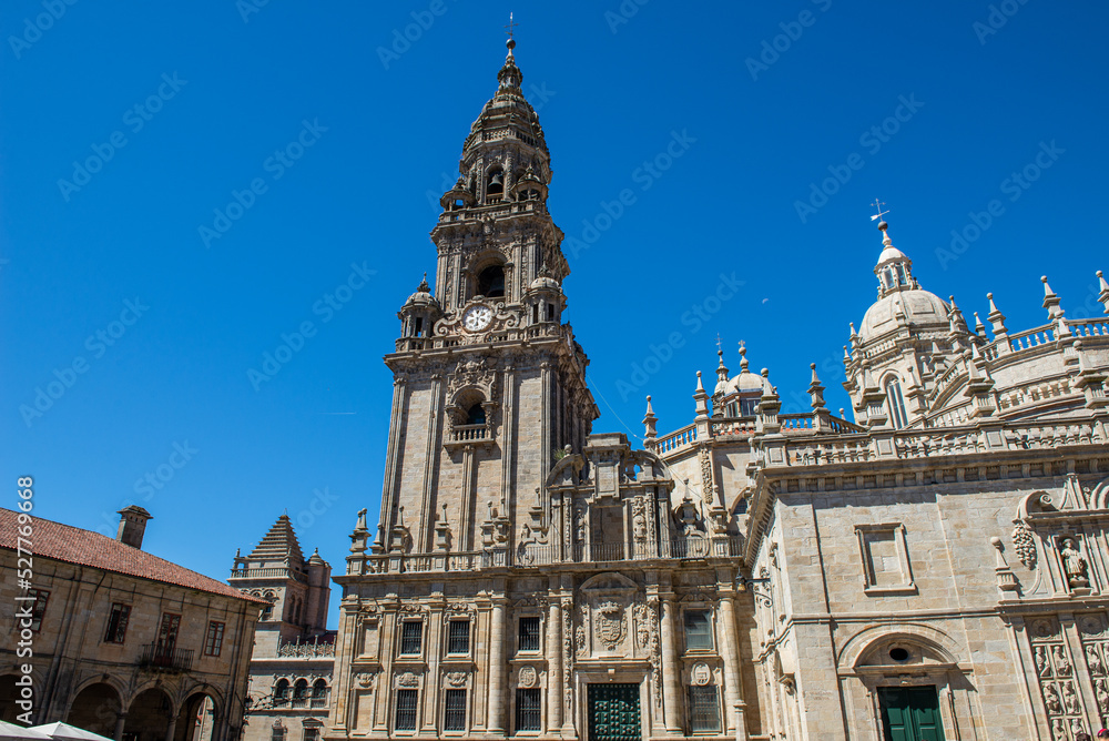 Obraz premium like a pilgrim arriving in Santiago de Compostela