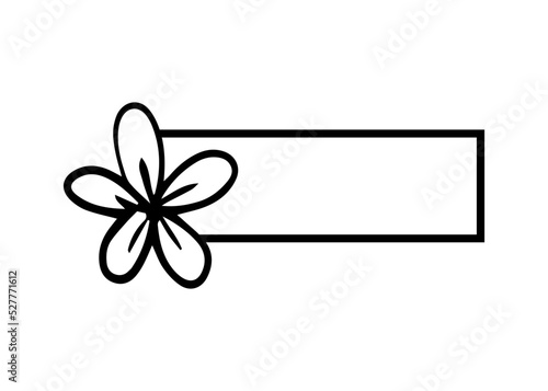 flower name tag
