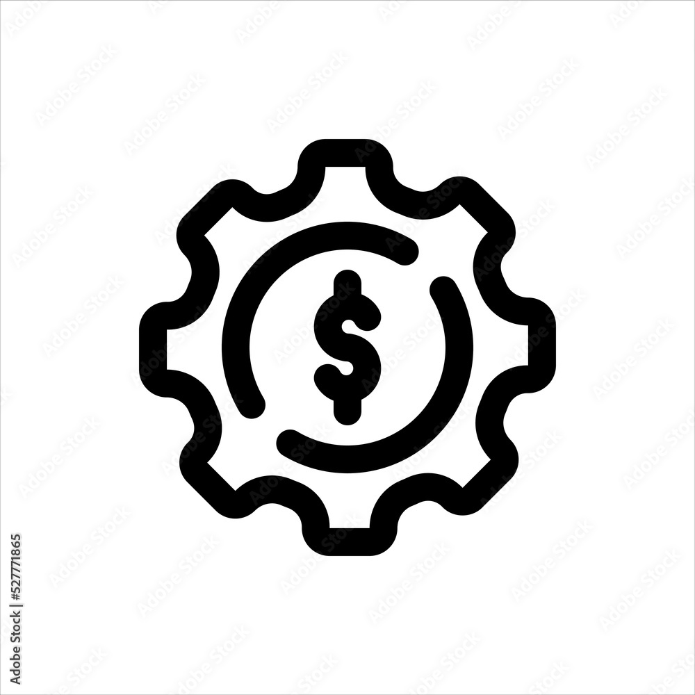 financial icon, outline style, editable vector financial icon, outline style, editable vector