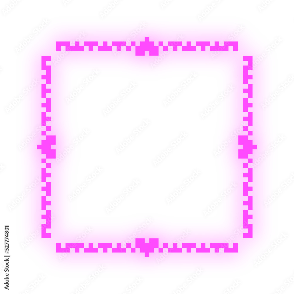 neon pixel square frame
neon pixel square frame
