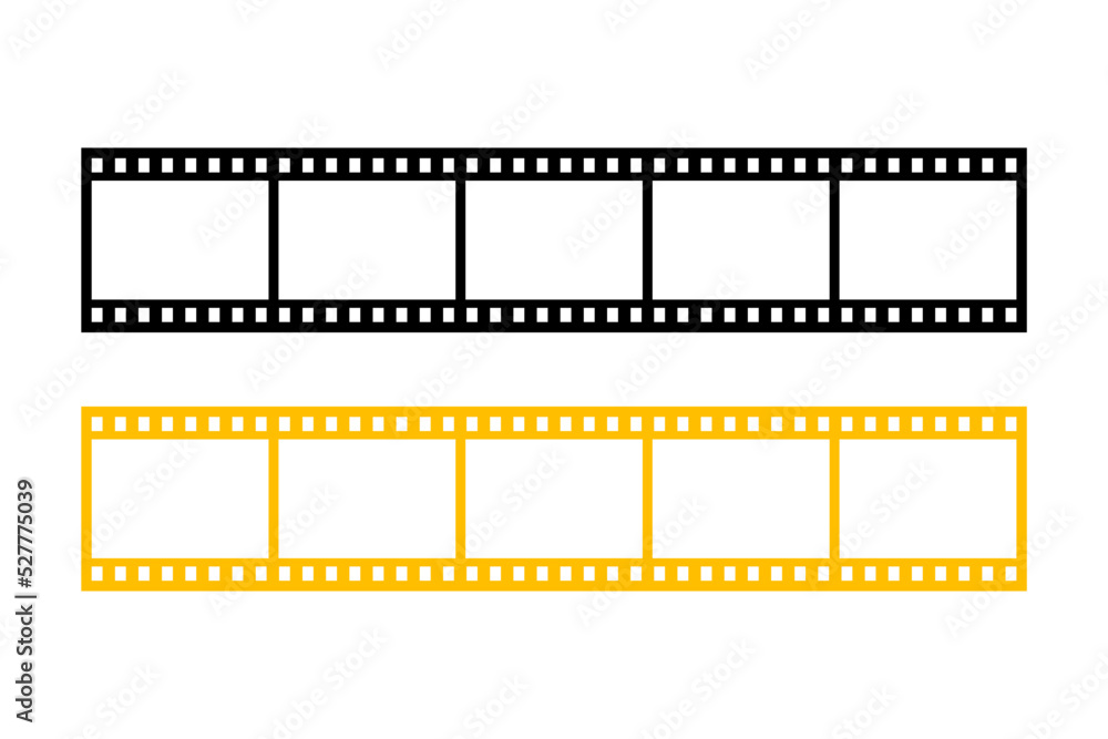 Movie film strip icon cinema studio cinematography film production concept film roll