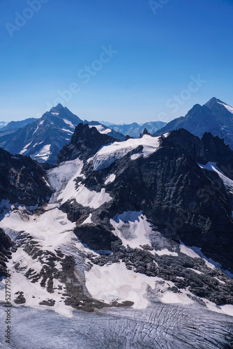 Idyllic panorama view of Glacier. Location place Swiss alps, canton Bern. Scenic image of most popular tourist attraction. Discover the beauty of earth. © Natalia