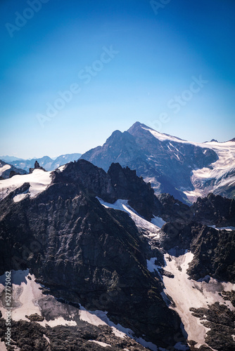 Idyllic panorama view of Glacier. Location place Swiss alps, canton Bern. Scenic image of most popular tourist attraction. Discover the beauty of earth.