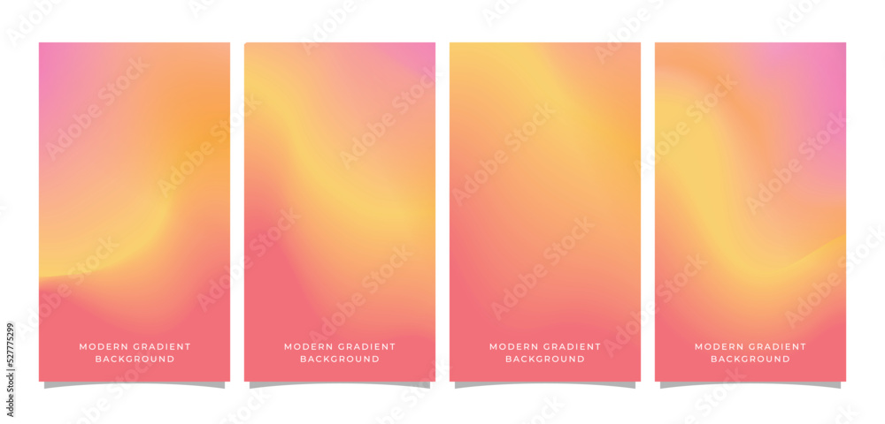 Obraz premium Orange Dreamy Gradient Vertical Background