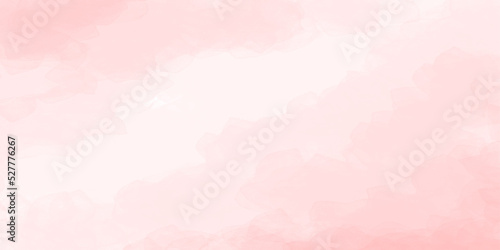 Pink watercolor wet wash splash background. Template for birthday, banner, wedding, it's a girl card, mother's day, affirmations, quotes.