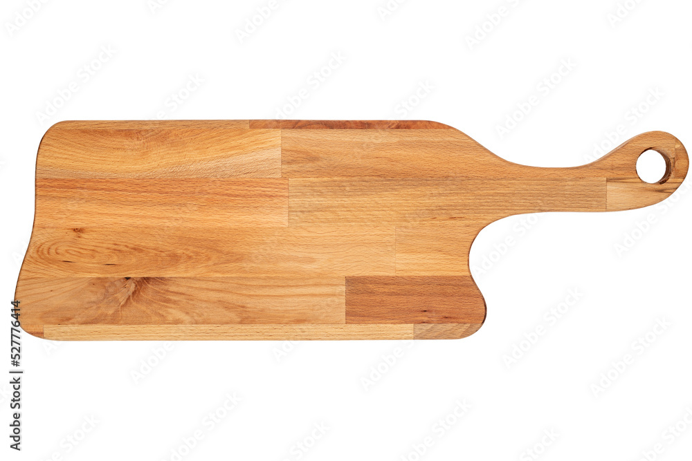 Wooden cutting board isolated on white background. Top view. Wooden cutting board isolated on white background. Top view.