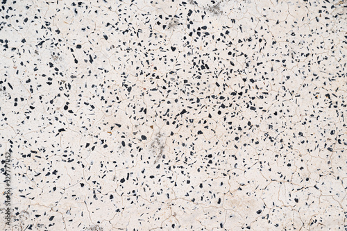 Abstract white with black dot marble texture background 