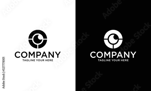 Human character logo sign Health care logo sign on a black and white background.