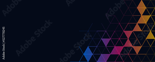Abstract geometric background with triangle shape pattern