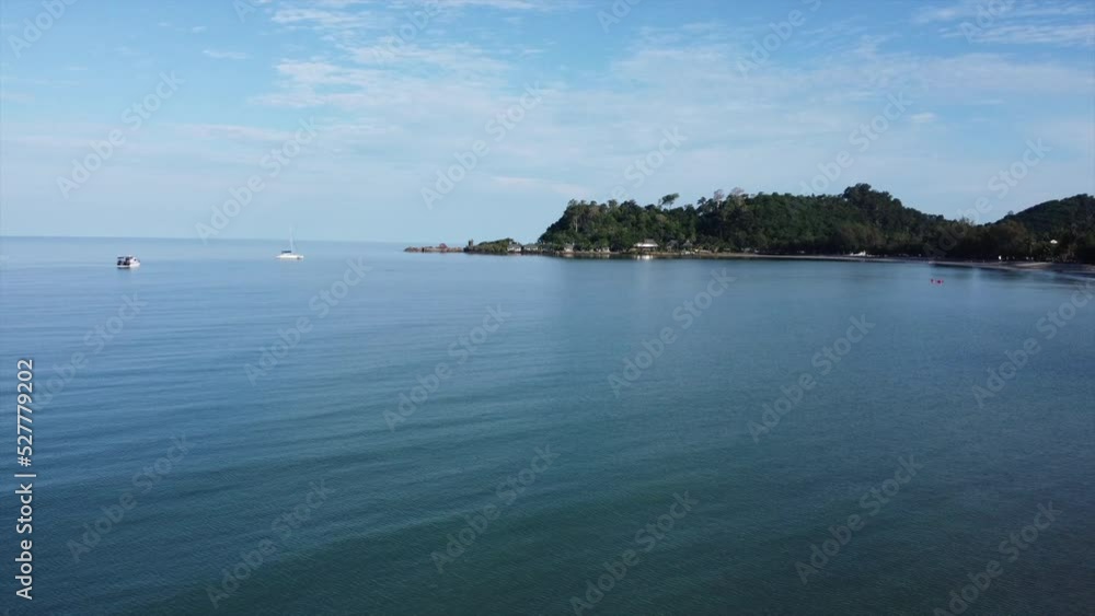 onely white sailing yacht at sea, aerial view, drone shooting onely white sailing yacht at sea, aerial view, drone shooting
