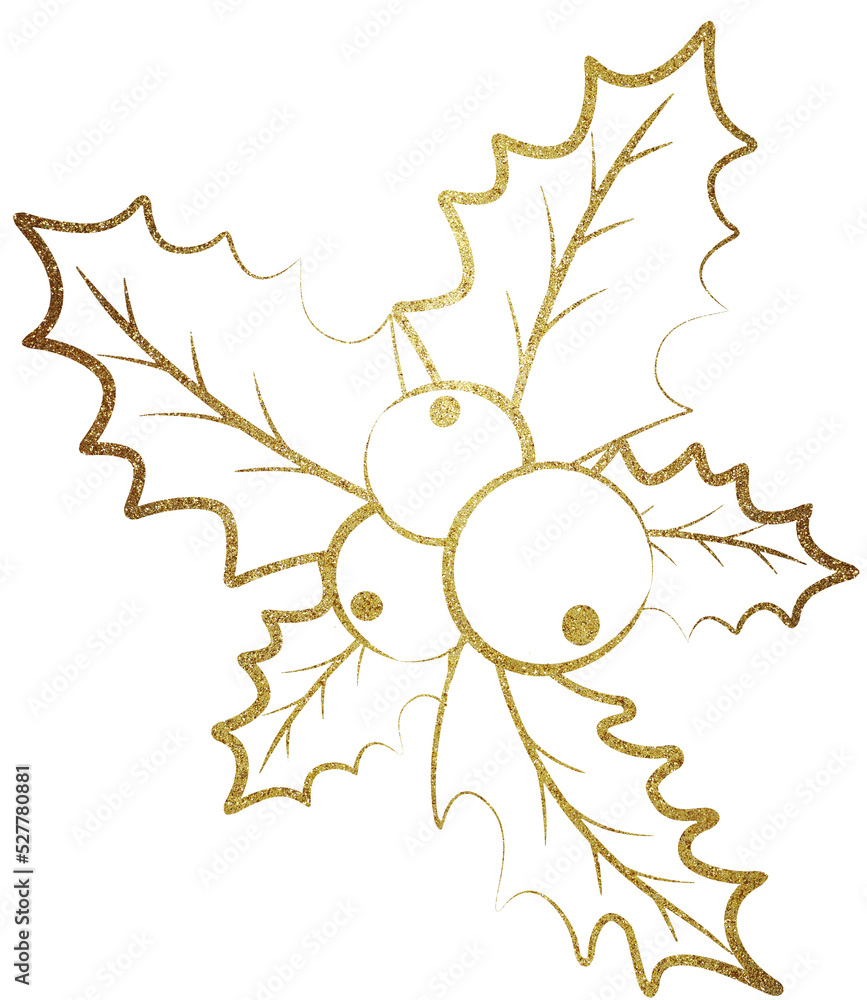 Fototapeta premium Christmas berry. Png on transparent background