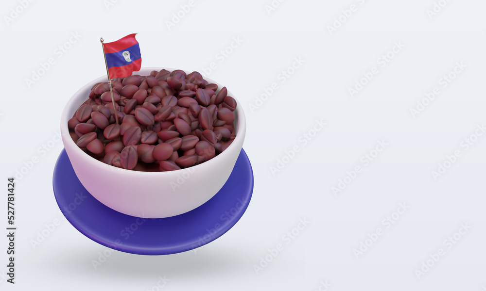 3d coffee day Belize flag rendering left view 3d coffee day Belize flag rendering left view