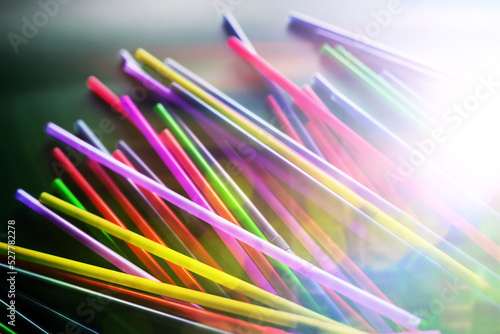 straw straws plastic drinking background colourful  full screen many group plastic single use ban banned straw  in EU concept - stock photo  stock photograph image picture