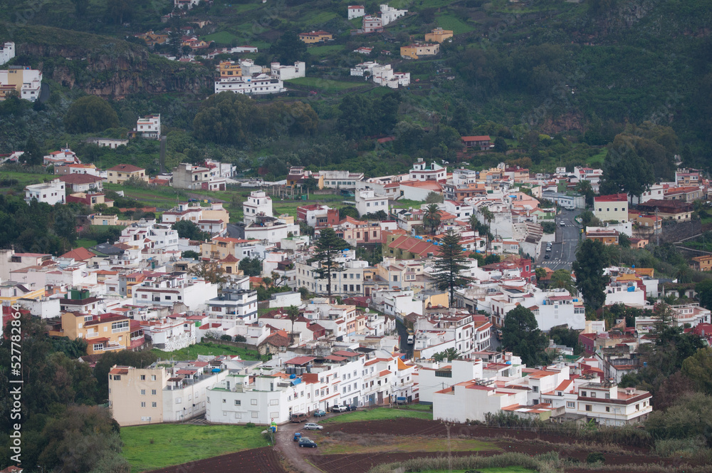 View of the town of Teror. Gran Canaria. Canary Islands. Spain.