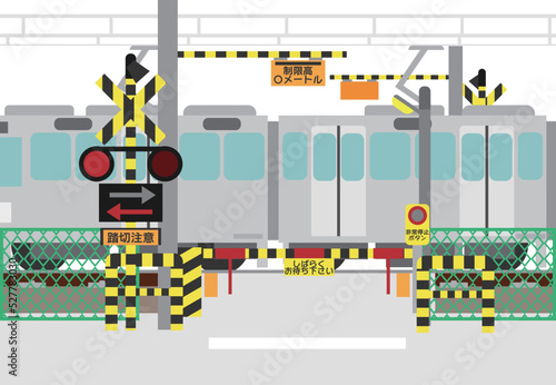 電車の踏切