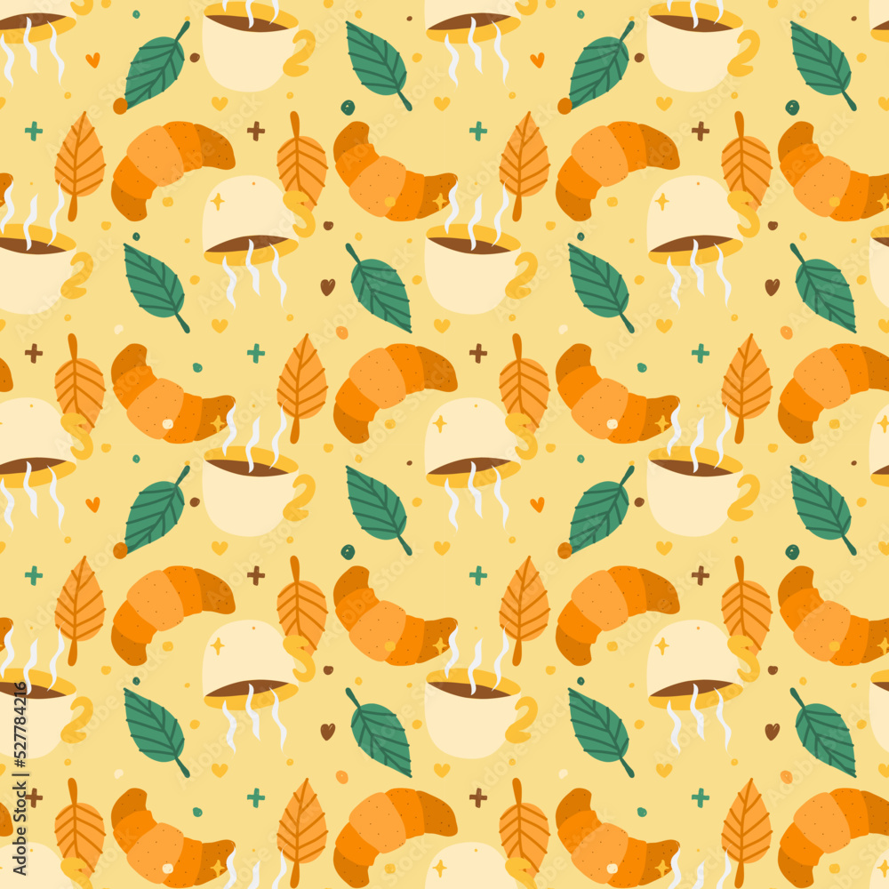 Patterns for decorating fabrics, printing on fabrics. Autumn seamless pattern. Patterns for decorating fabrics, printing on fabrics. Autumn seamless pattern.