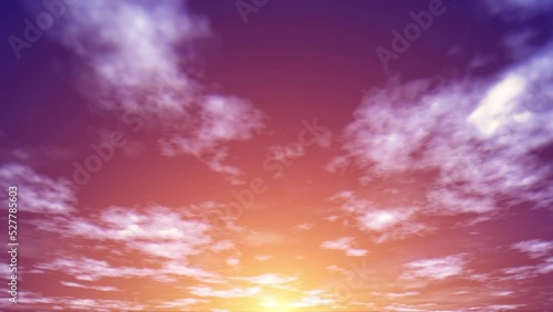 夕焼け 空 雲 BG