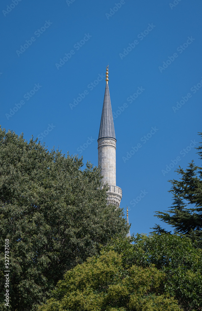 blue mosque minarets. Sultan Ahmet Camii. istanbul, Turkey