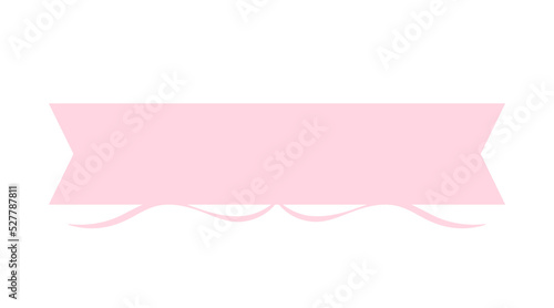 pastel ribbon banner
