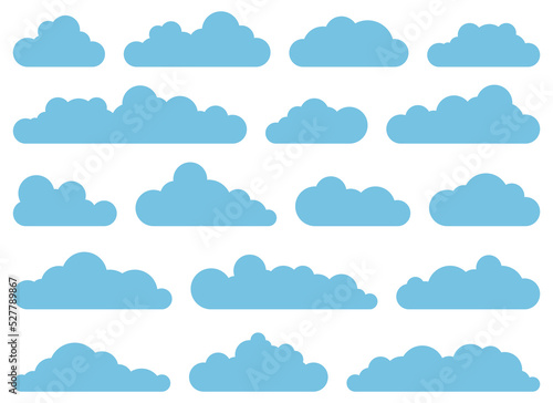 Cloud icon in flat style vector illustration