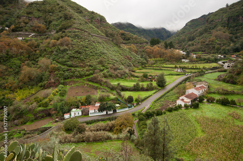 View of a rural landscape in Valsendero. Valleseco. Gran Canaria. Canary Islands. Spain. photo
