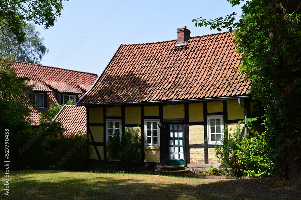 Historical Building in the Old Town of Schwarmstedt, Lower Saxony