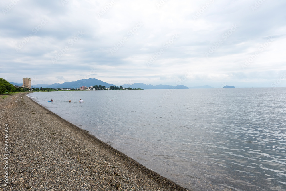 日本一の面積を誇る琵琶湖の湖岸