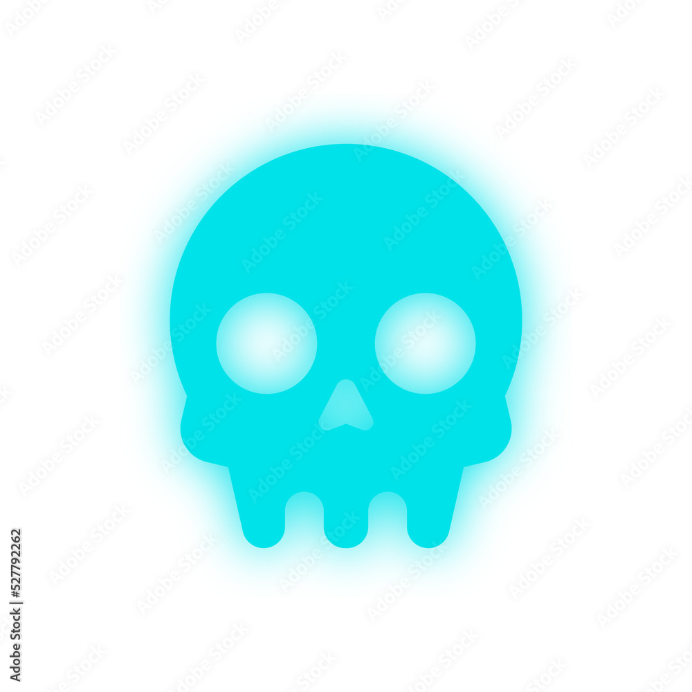neon skull element
