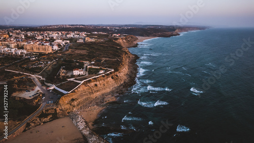 Ariel view of Ericeira town, Portugal