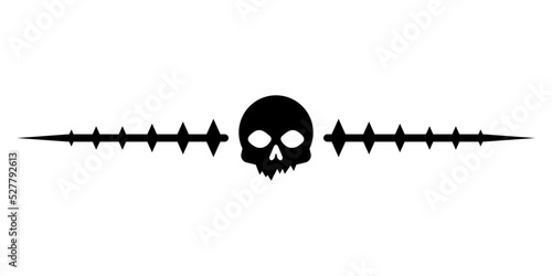 skull border divider
