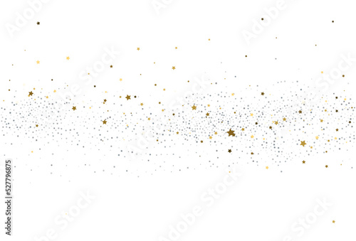 Christmas light gold and light silver glitter confetti texture.