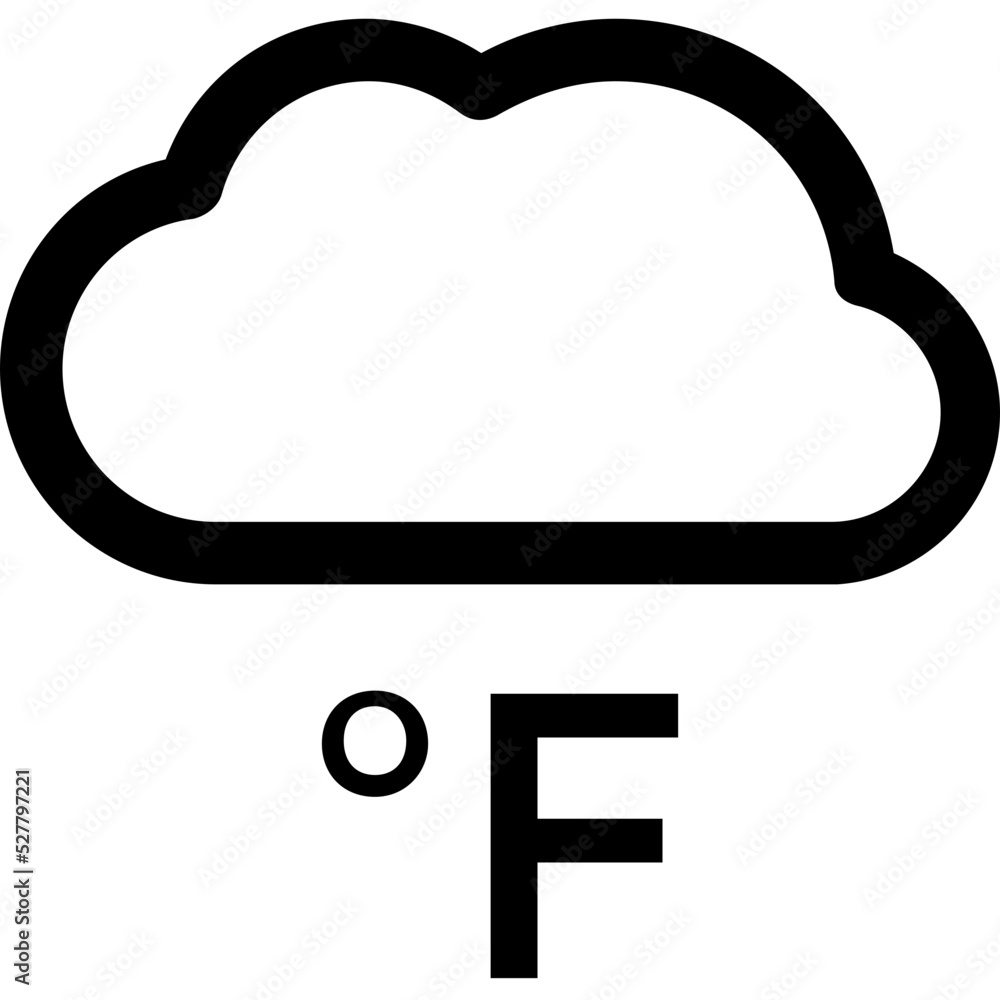 Fahrenheit Vector Icon Fahrenheit Vector Icon