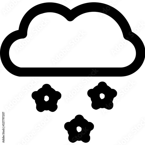 Star Rain Vector Icon