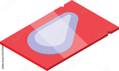 Patch package icon isometric vector. Eye gel. Care facial