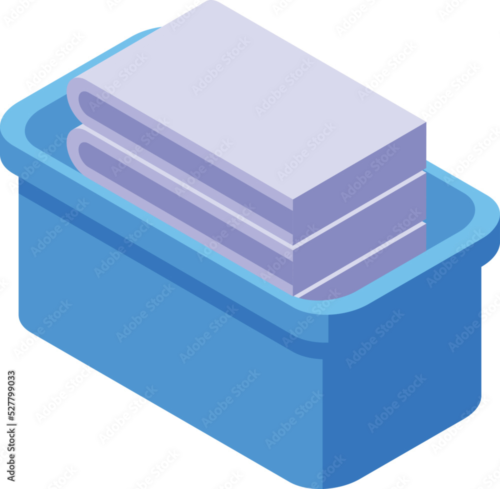 Clean clothes icon isometric vector. Staff cleaner. Service cleaning Clean clothes icon isometric vector. Staff cleaner. Service cleaning