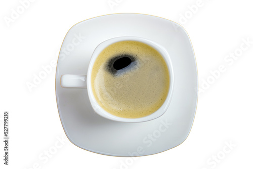 coffee espresso in a white cup