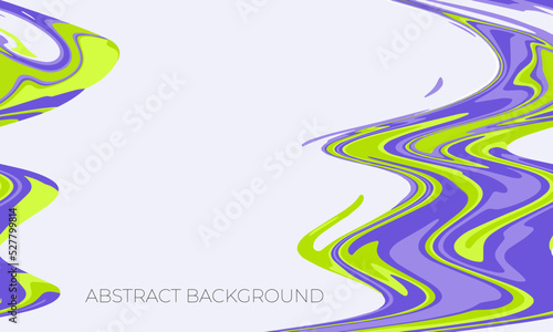 Abstract fluid painting background with liquid marbling paint effect in toxic green and bright purple colors. For wallpaper, web and mobile apps and posters or social media banners.