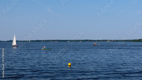 The Zegrze Reservoir (Zegrze Lake, Zegrzynski Lagoon) man-made reservoir in Poland, located north of Warsaw. Nieporet, Poland