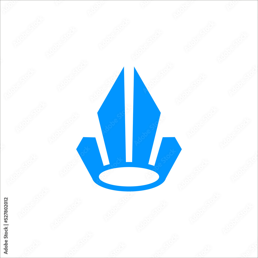 crown with building logo design vector sign crown with building logo design vector sign