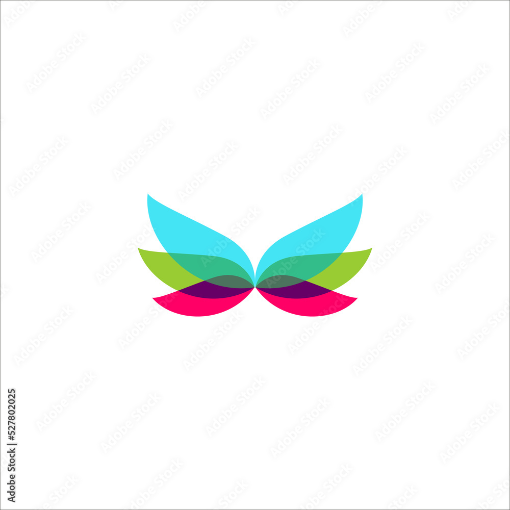 wings logo design vector sign