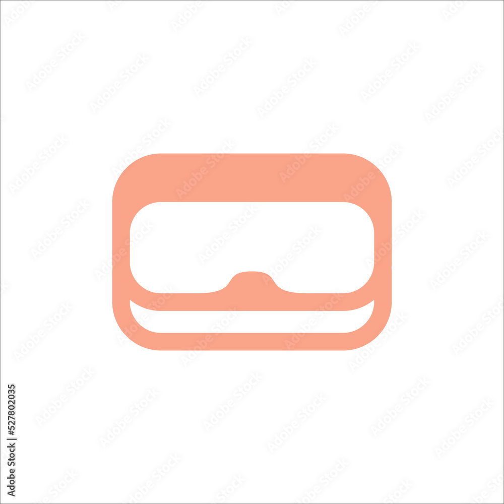 virtual reality glass logo design vector sign virtual reality glass logo design vector sign