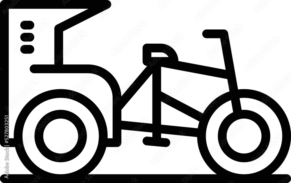 Old bicycle icon outline vector. Indian bike. Ancient bike Old bicycle icon outline vector. Indian bike. Ancient bike