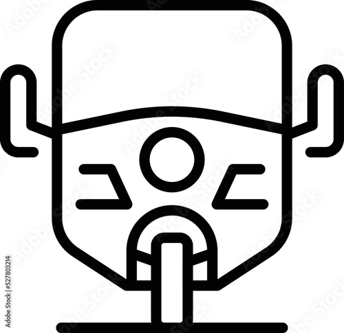 Asian tricycle icon outline vector. Old bike. Asia bike