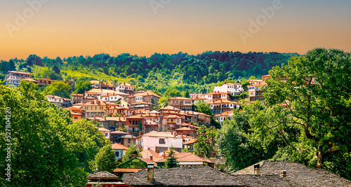 View of Anilio village in Metovo, located in Epirus on Pindos mountain. Greece. photo
