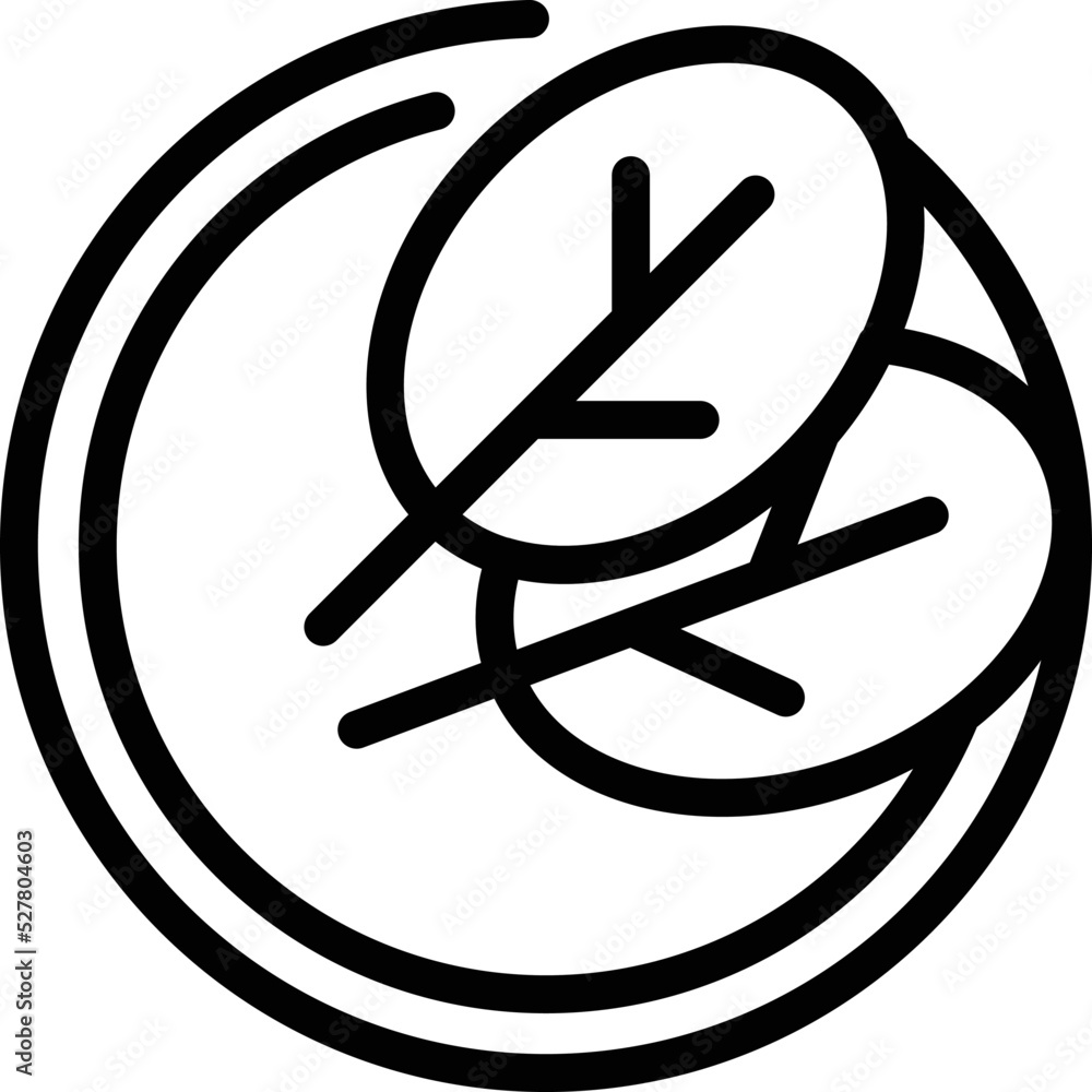 Leaf diet icon outline vector. Organic food. Health salad Leaf diet icon outline vector. Organic food. Health salad