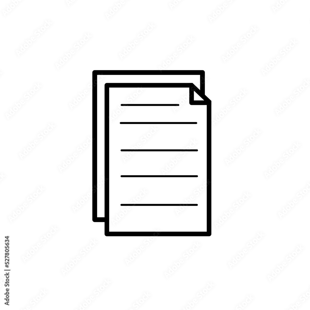 Simple Set of Documents Related Vector Line Icons Simple Set of Documents Related Vector Line Icons