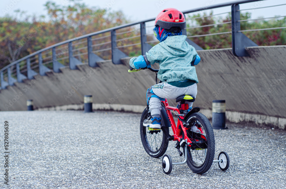 Fototapeta premium child on bike